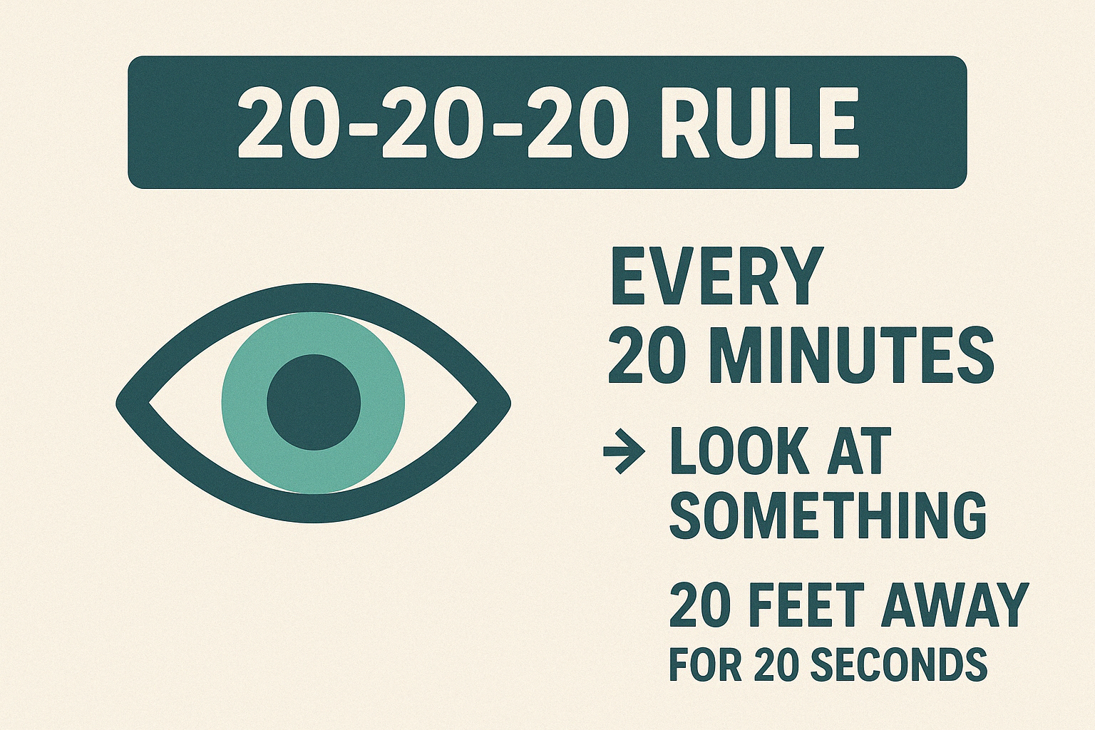 What is the 20/20/20 safety topic?