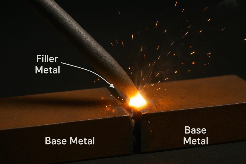 filler metal, welding, brazing, soldering, metal joining, welding safety, flux powder, metal powder, industrial welding, brazing flux, soldering flux, welding filler rod, joining techniques, metal fabrication, arc welding, TIG welding, MIG welding, silver brazing, lead-free solder, workplace safety