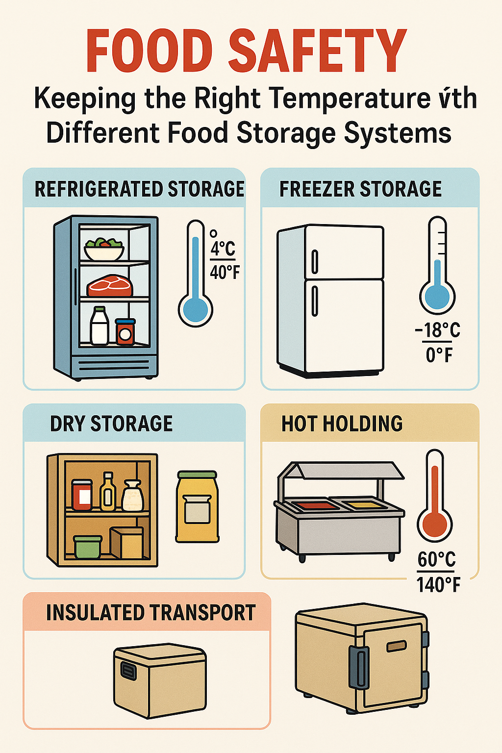 Food Safety Temperature: Keeping the Right Temperature with Storage Systems That Work