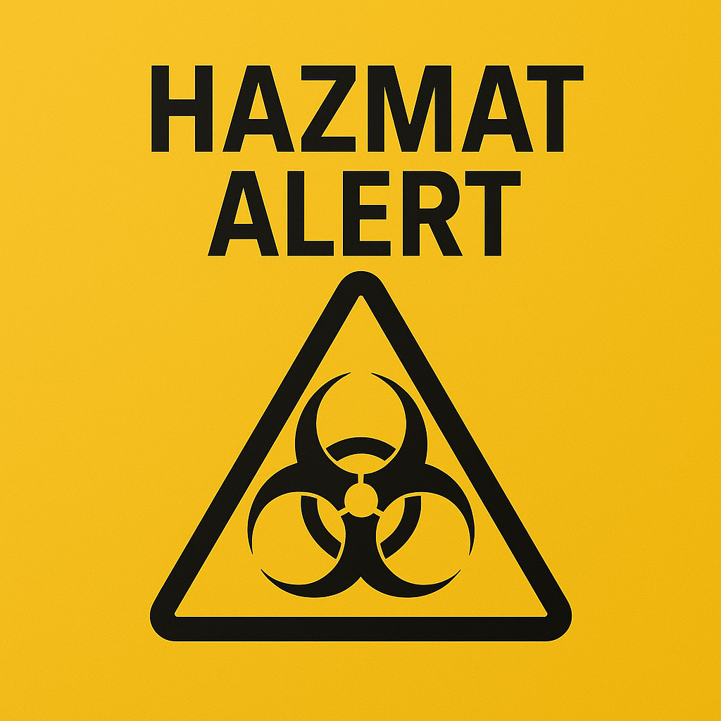 HazMat Alert – Hazardous Material Spill or Release