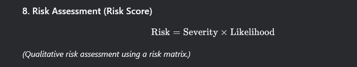 Risk Assessment (Risk Score): Qualitative Decision-Making