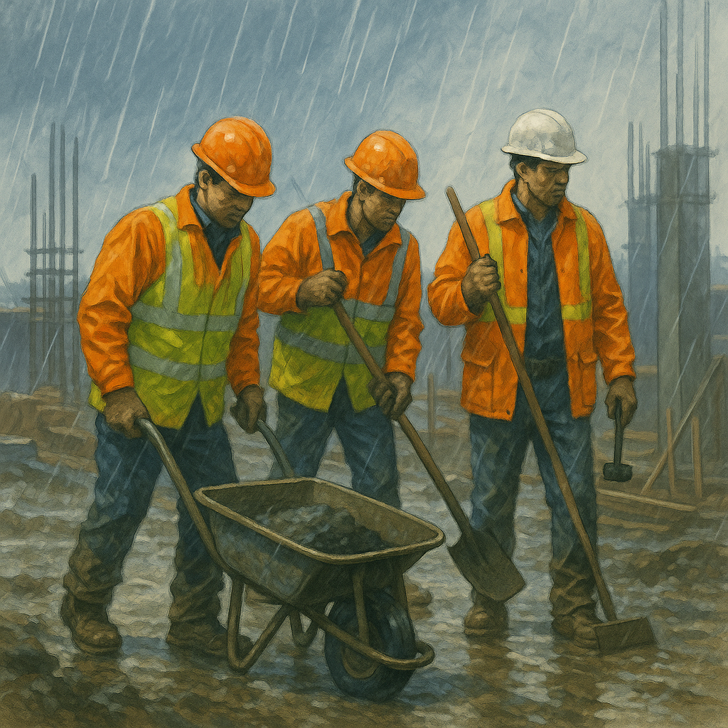 Tools and Materials in Rain