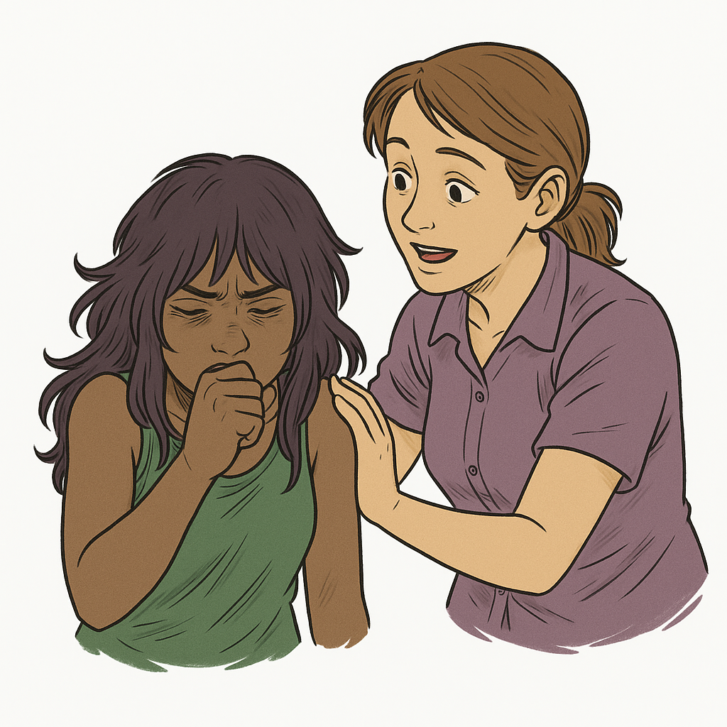 Step 1: Encourage Coughing