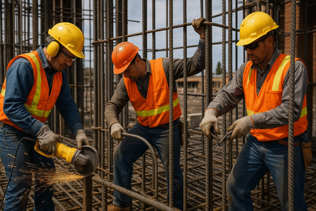 Concrete Reinforcement Safety Best Practices for Cutting, Bending, and Tying Steel