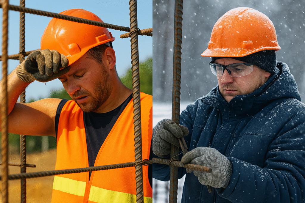 Heat and Cold Stress Among Rodbusters