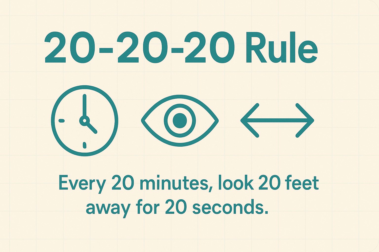 20-20-20 rule: what it is and who recommends it