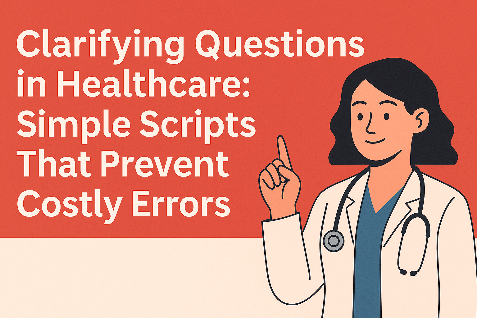 Clarifying questions healthcare practices : #1 Simple Scripts That Prevent Costly Errors