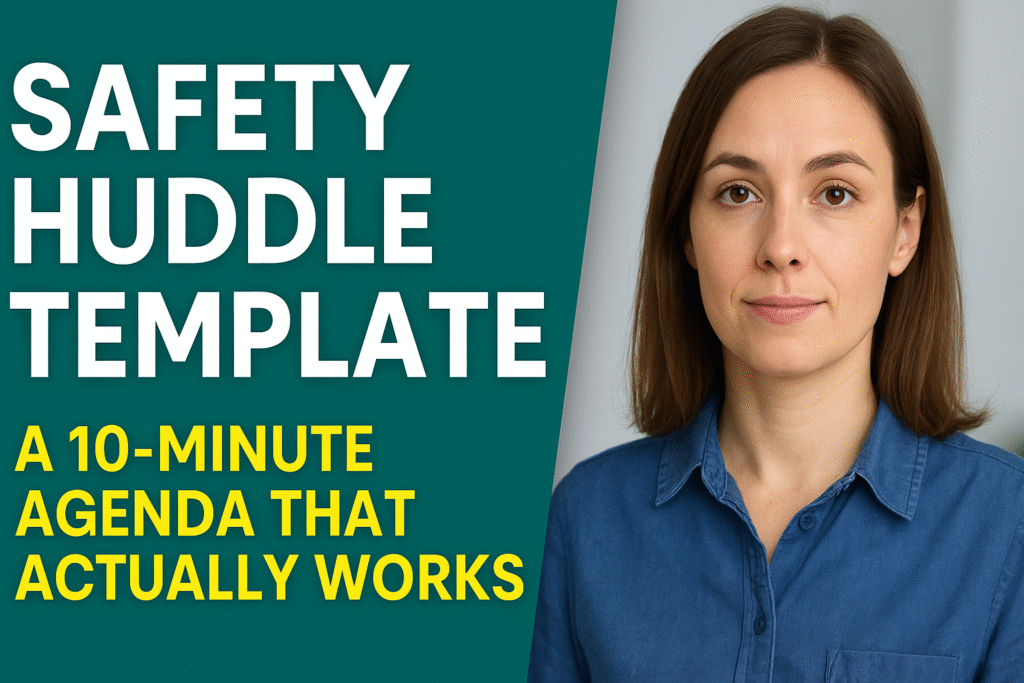 Safety huddle template