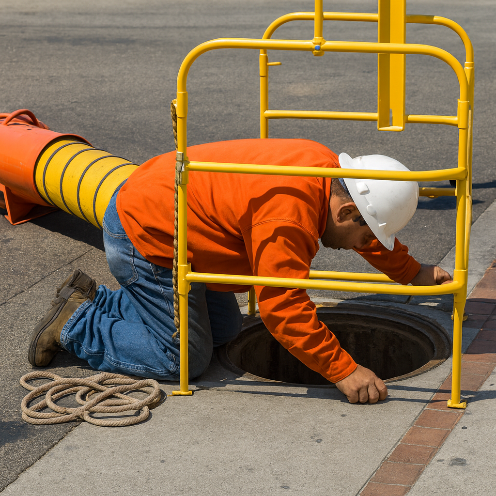 Key hazards during manhole smoke testing safety operations