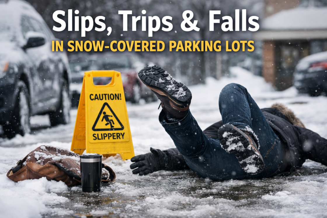 Slips, Trips, and Falls in Snow-Covered Parking Lots: A Powerful Guide to Prevent Painful Injuries