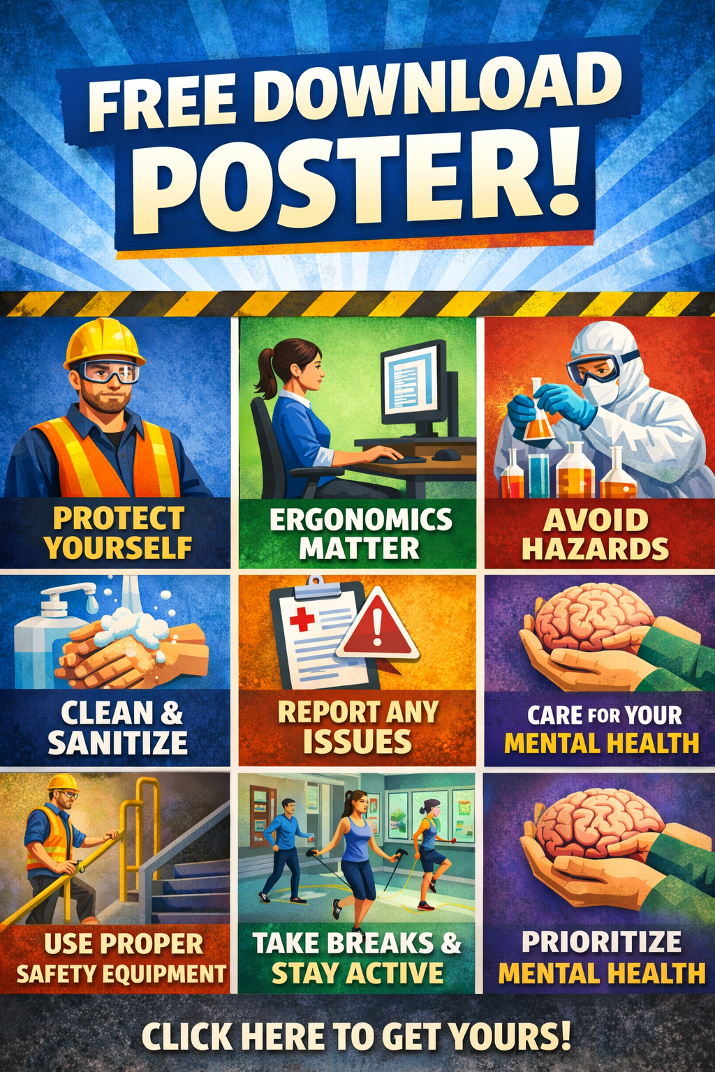 Download free Workplace  Safety Awareness Poster