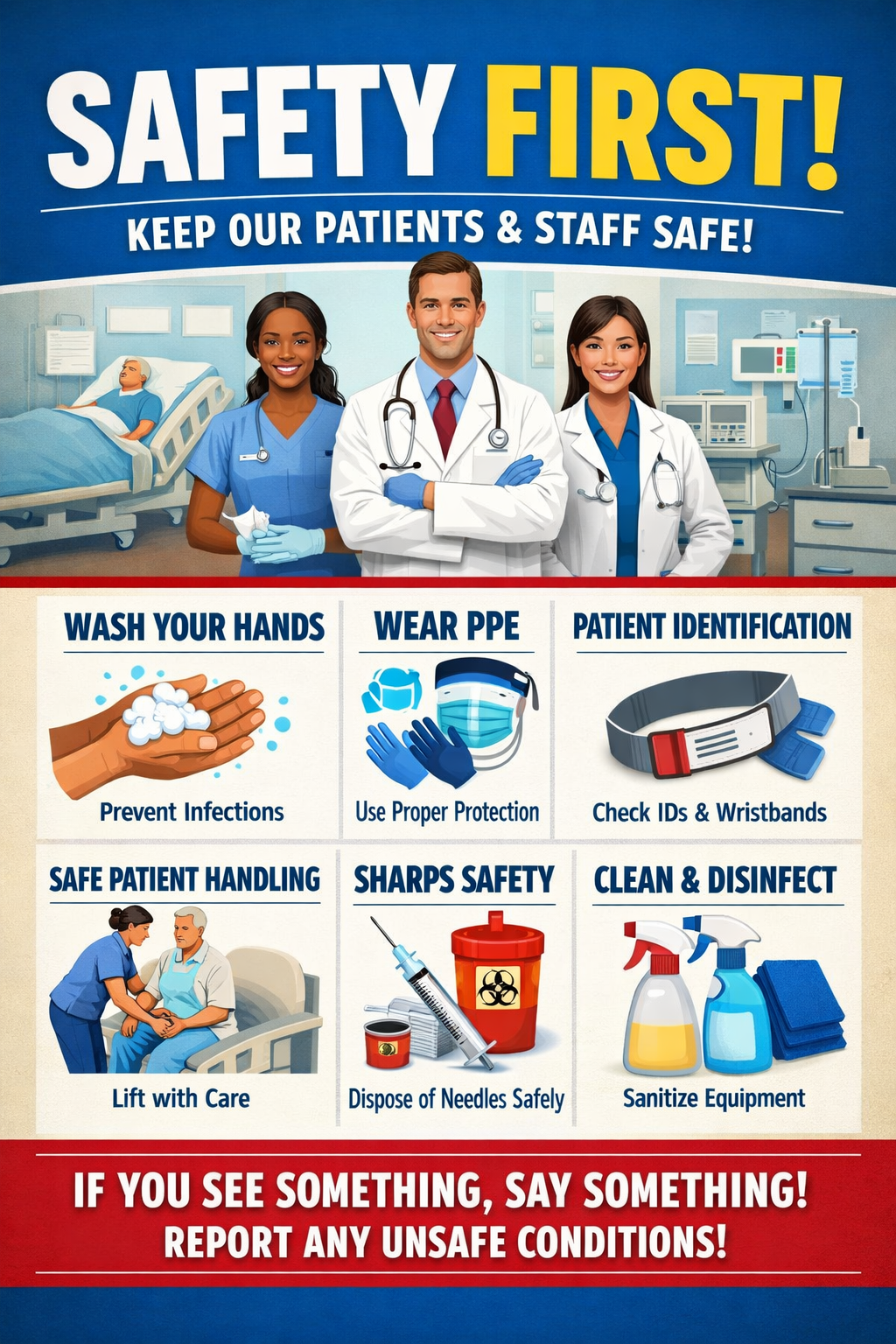 5 Essential Health Care Safety Posters Free Download for a Safer Workplace