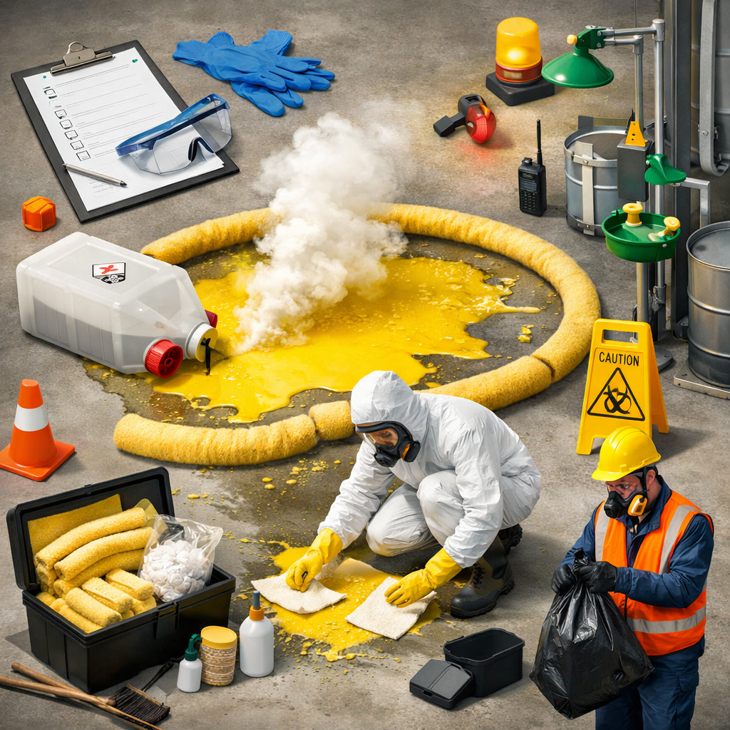 chemical spill response steps