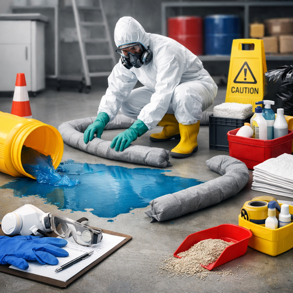 chemical spill response steps