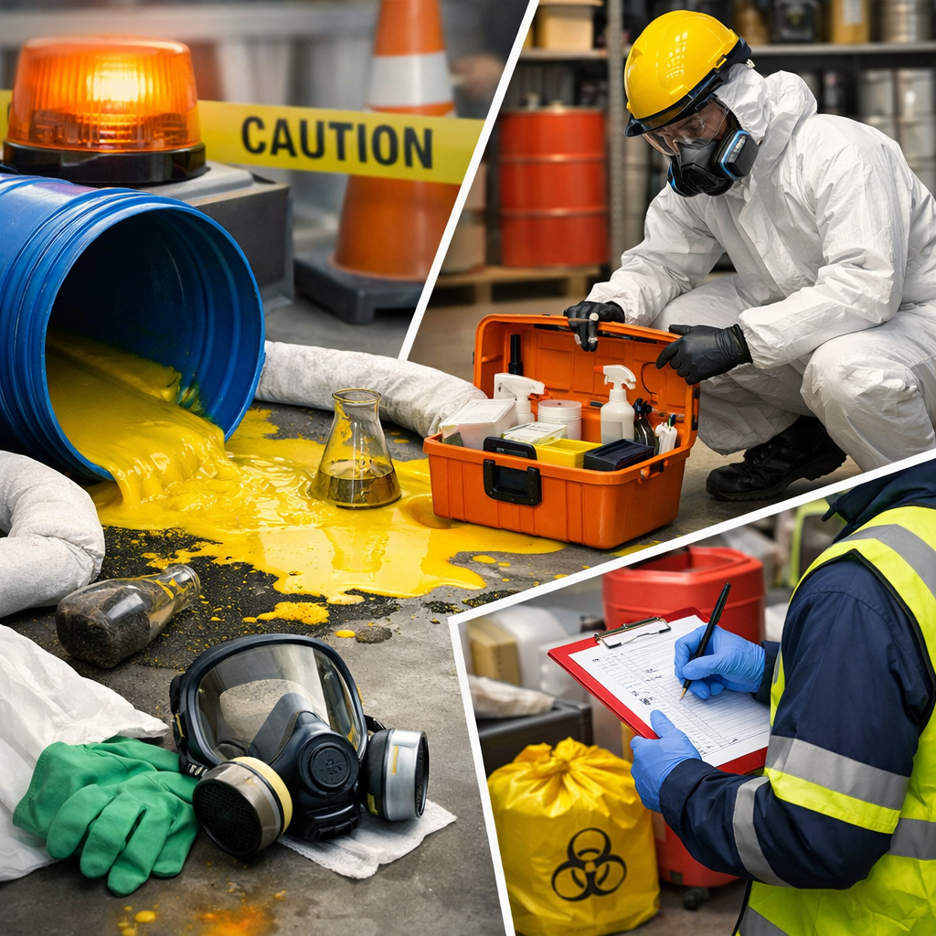 chemical spill response steps