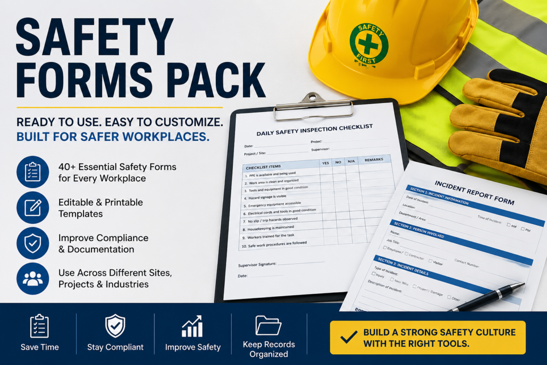 Powerful Safety Forms Pack for Faster Workplace Compliance