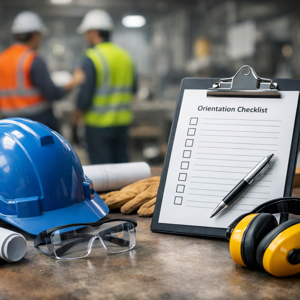 contractor orientation checklist