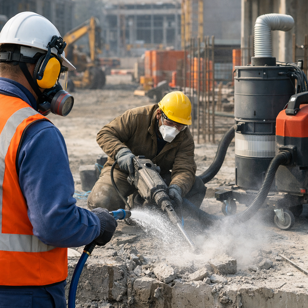 silica dust control measures