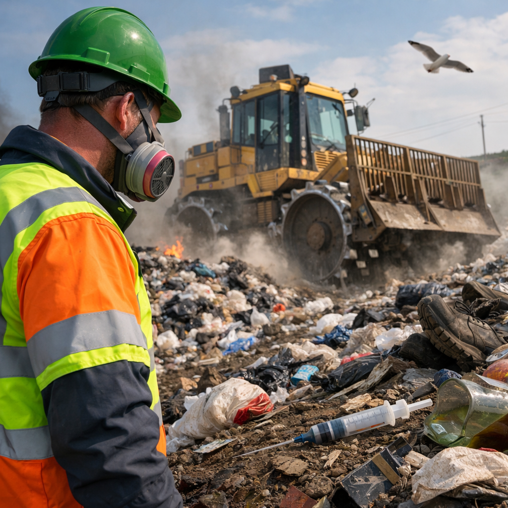 waste management worker hazards