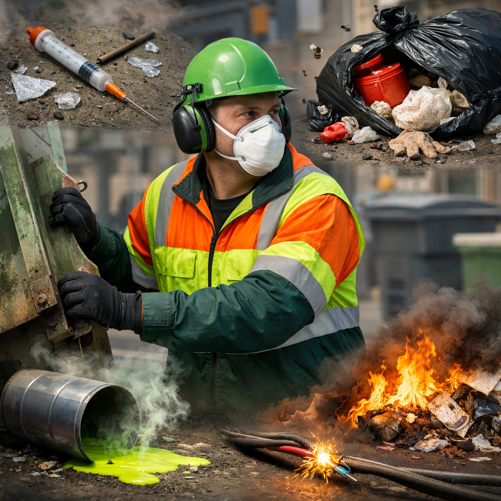 waste management worker hazards