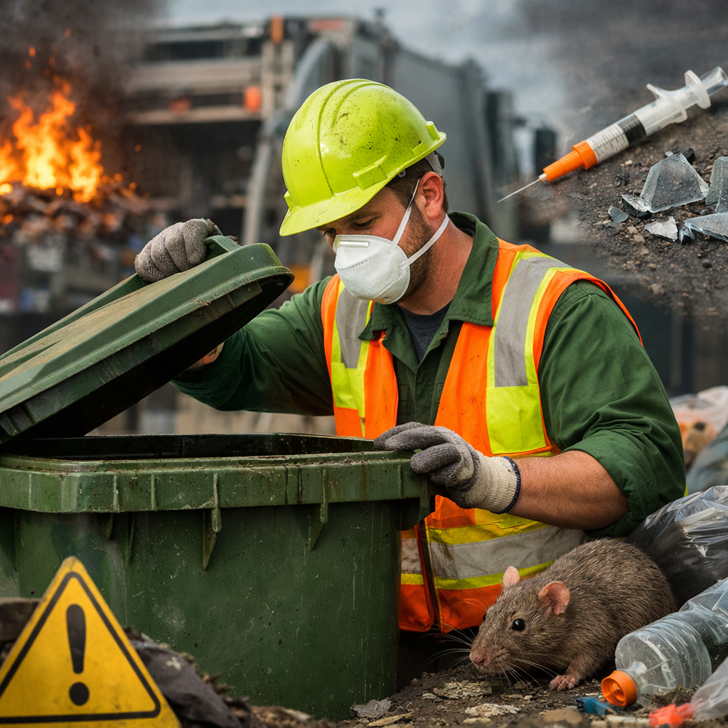 waste management worker hazards