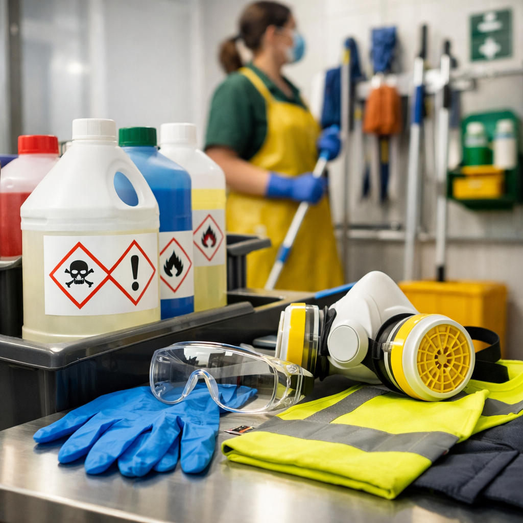cleaning staff chemical safety
