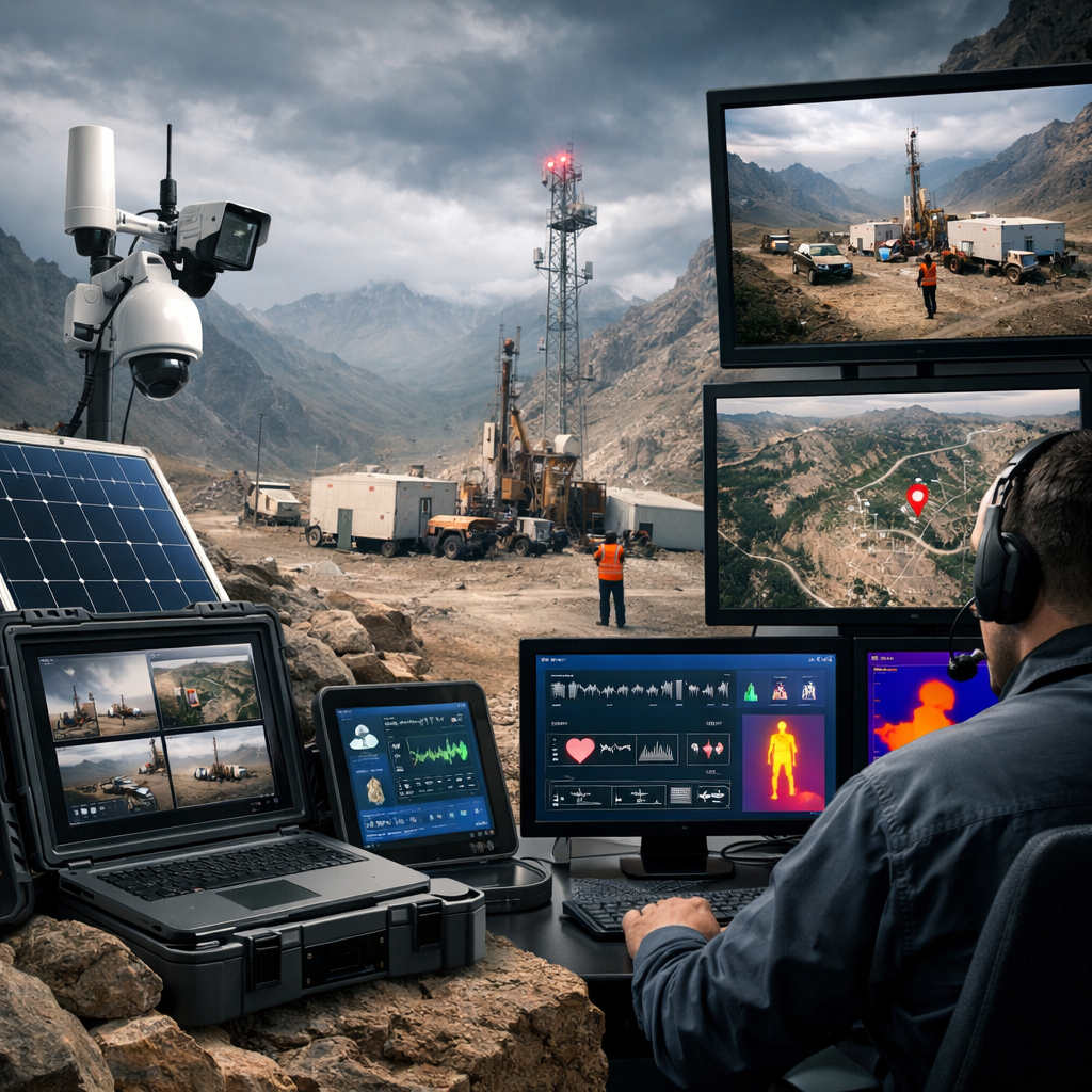 safety monitoring in remote sites