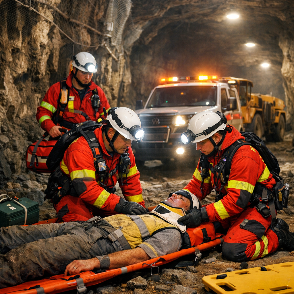 emergency rescue in mining sites