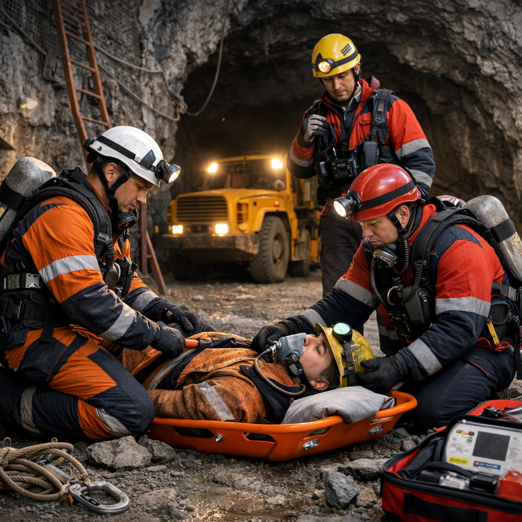 emergency rescue in mining sites