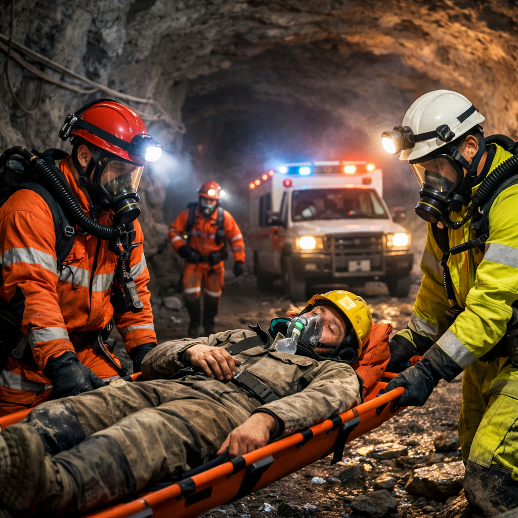 emergency rescue in mining sites