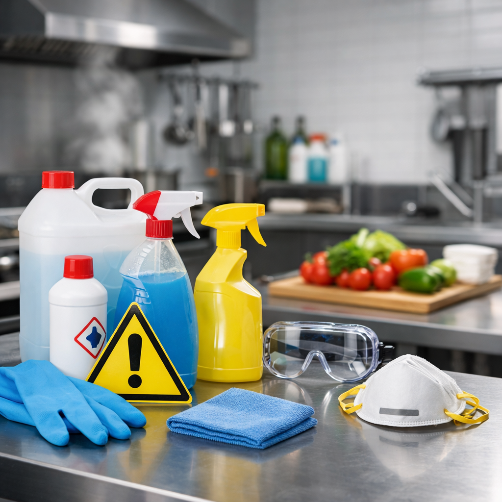 cleaning chemical safety in kitchens