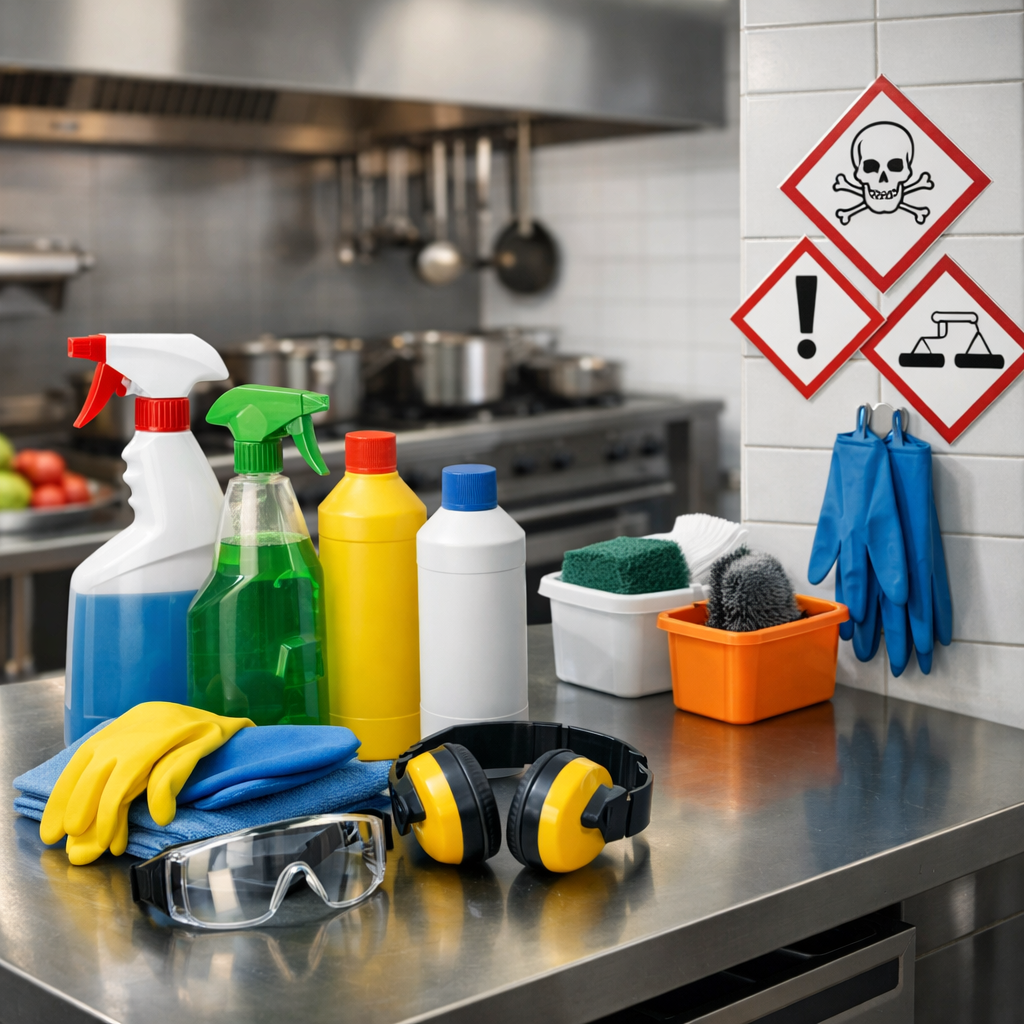 cleaning chemical safety in kitchens
