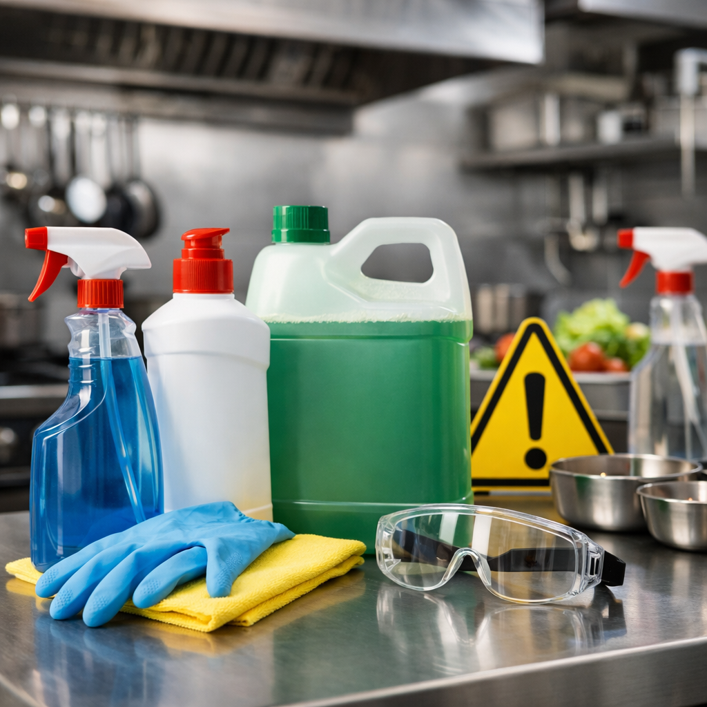 cleaning chemical safety in kitchens