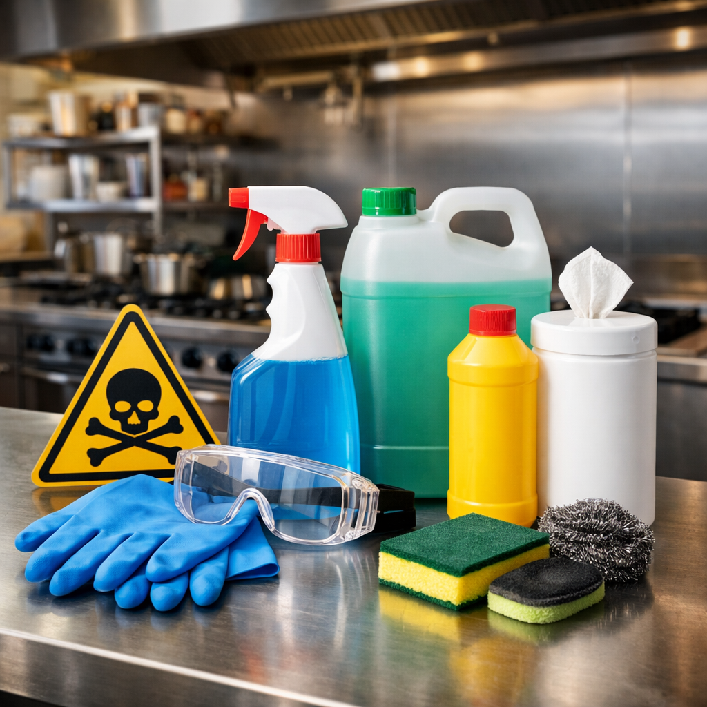 cleaning chemical safety in kitchens