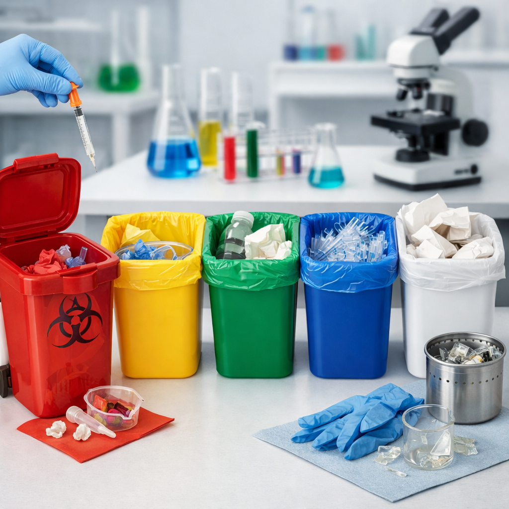 safe lab waste segregation