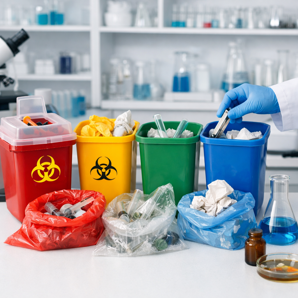 safe lab waste segregation