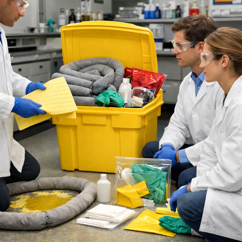 lab spill kit usage training
