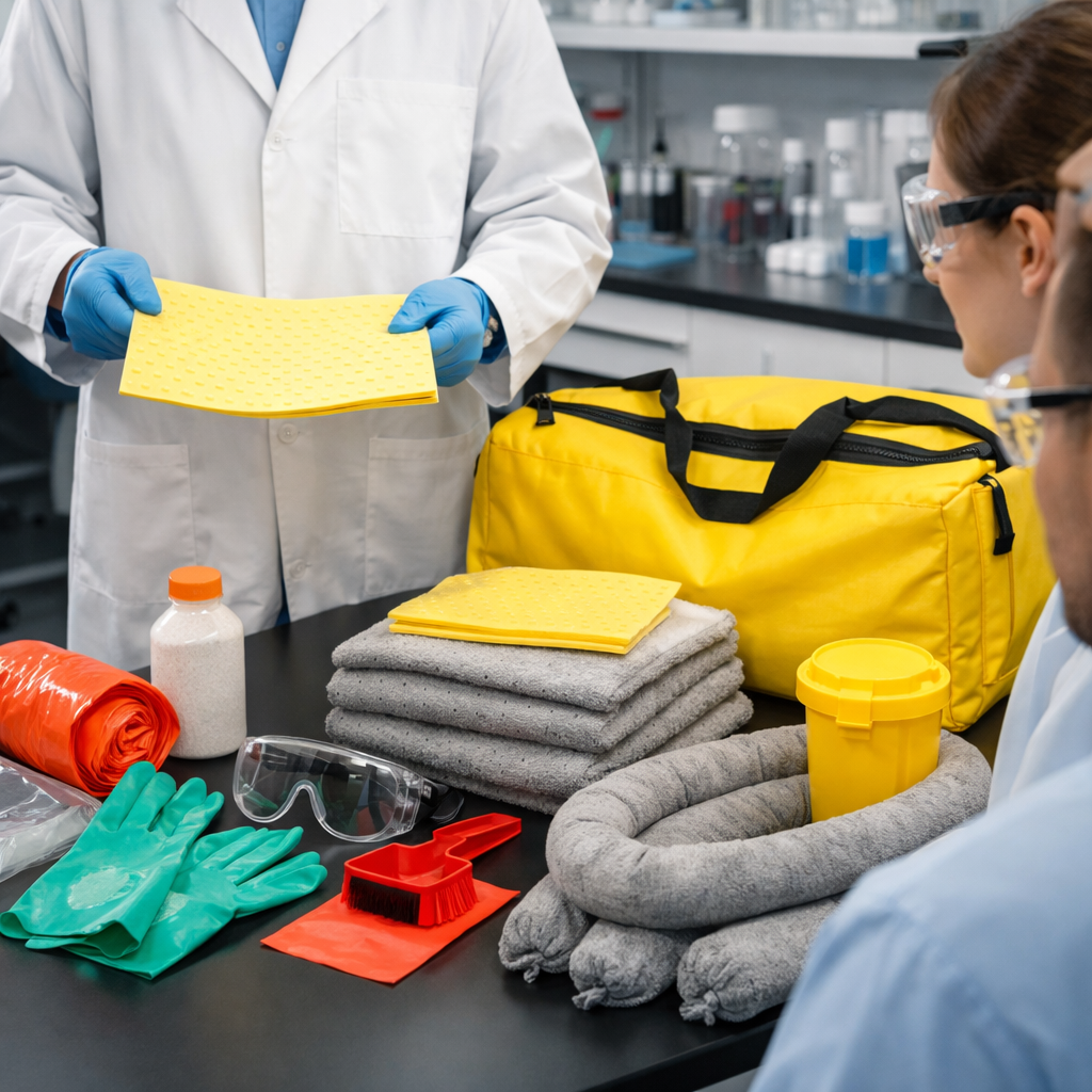 lab spill kit usage training
