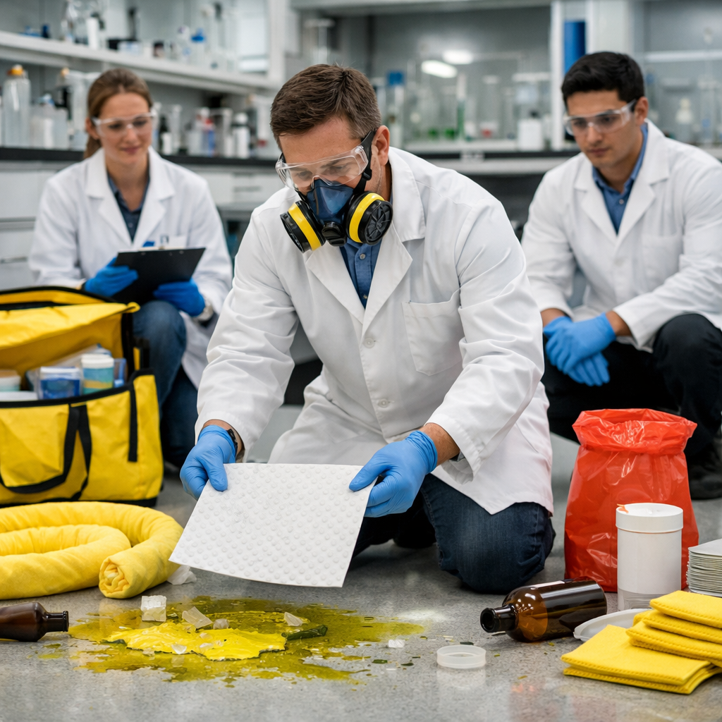 lab spill kit usage training