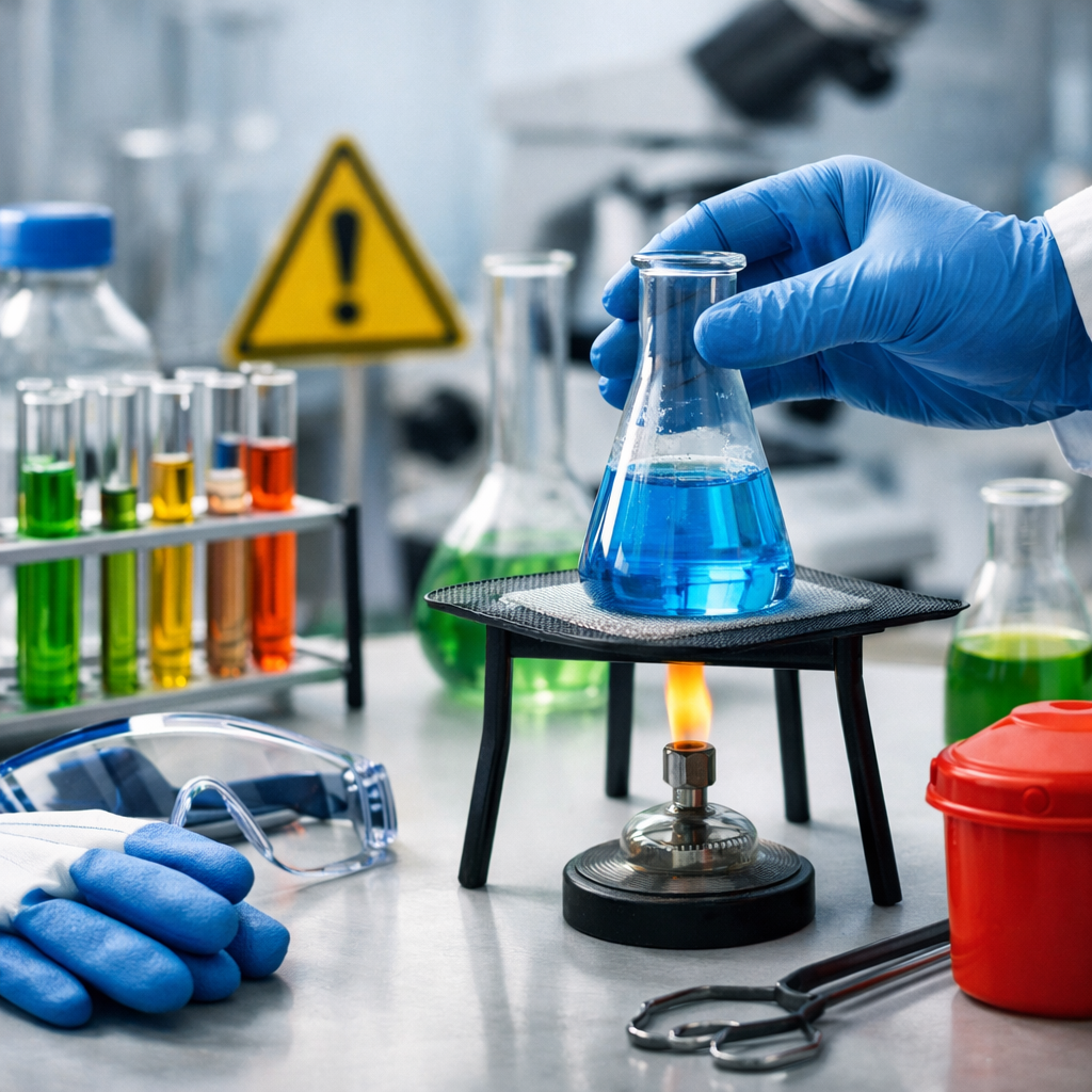 safe use of glassware in labs
