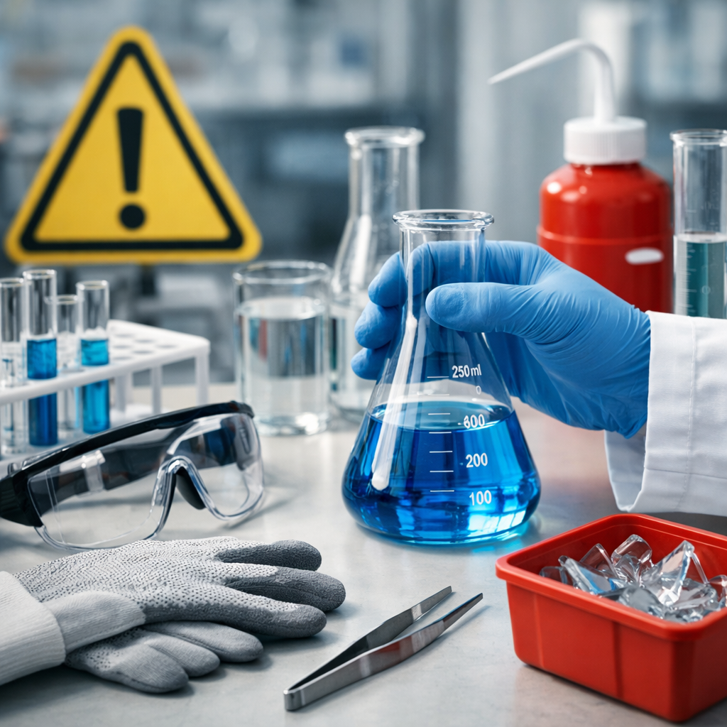 safe use of glassware in labs