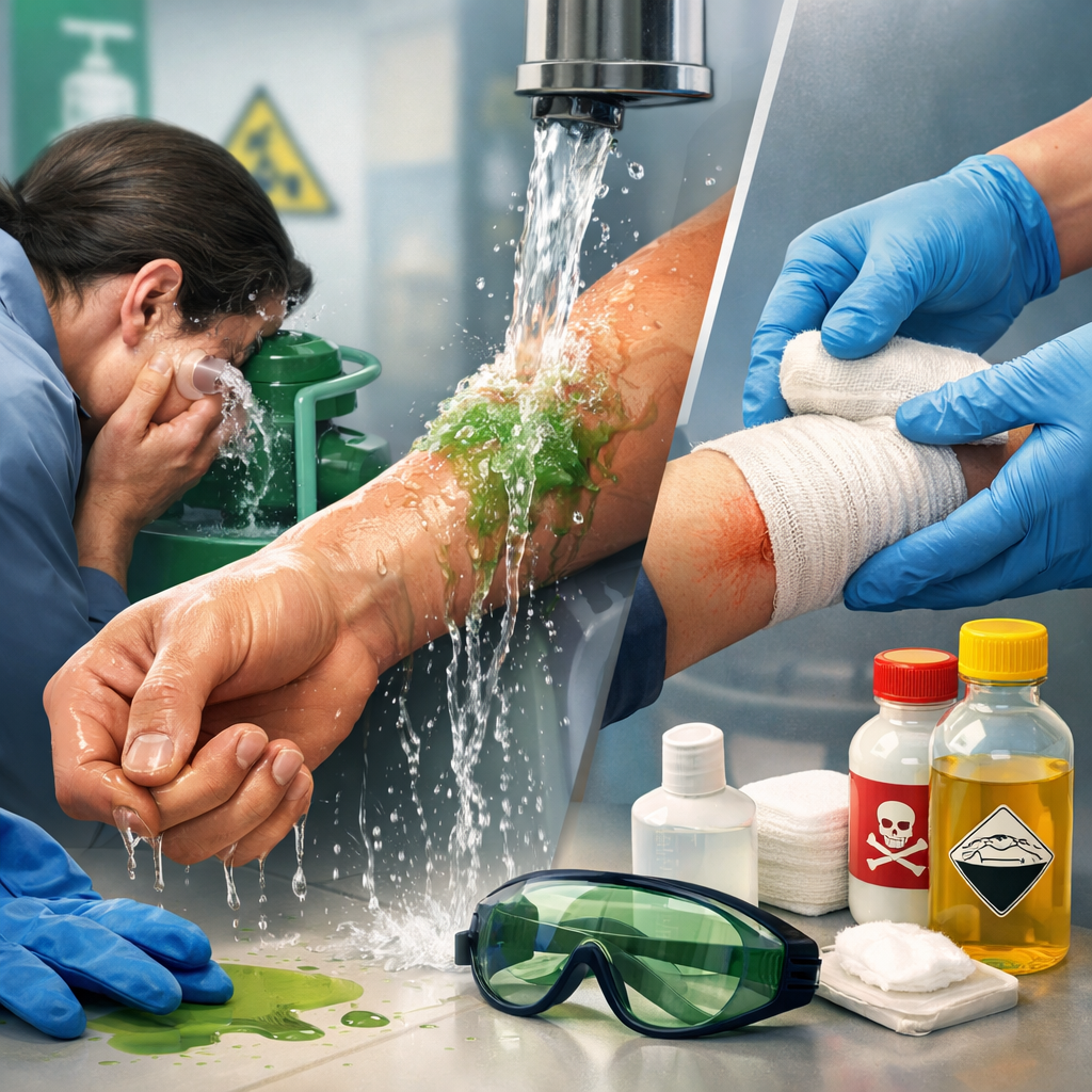 chemical exposure first aid