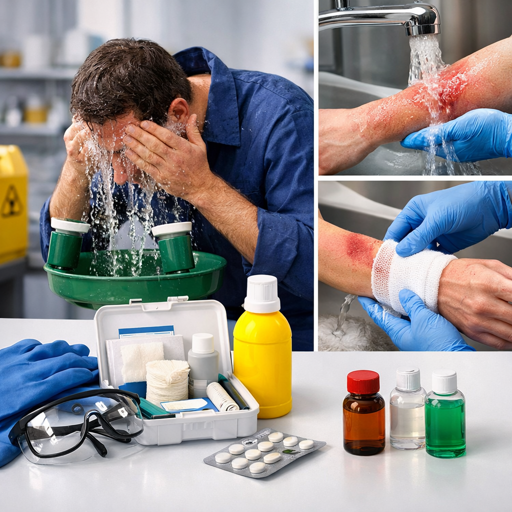 chemical exposure first aid