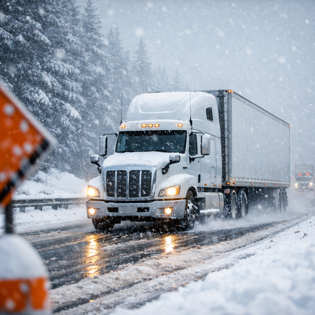 winter driving safety for trucks