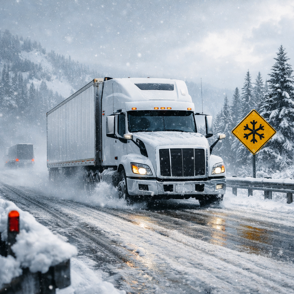 winter driving safety for trucks