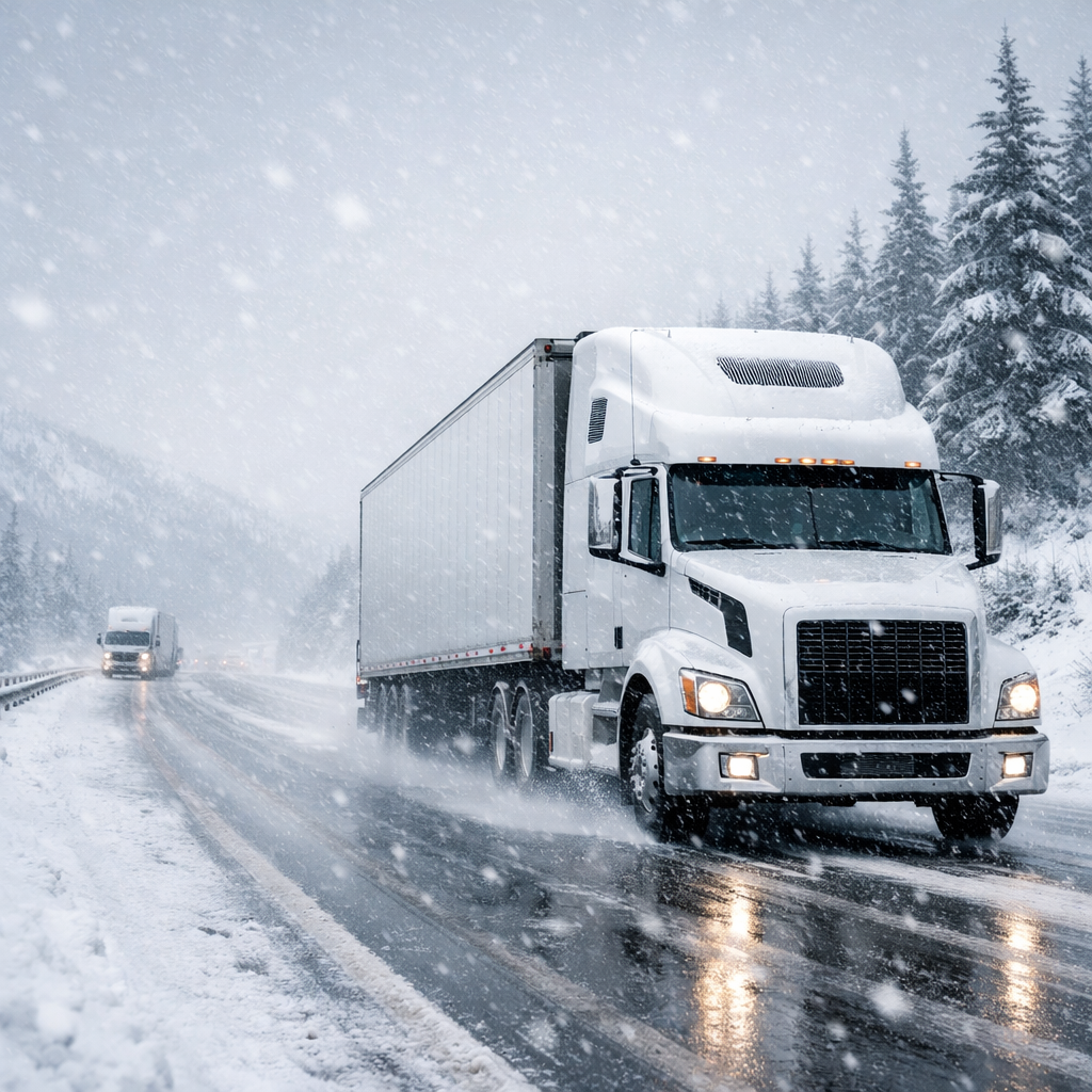 winter driving safety for trucks