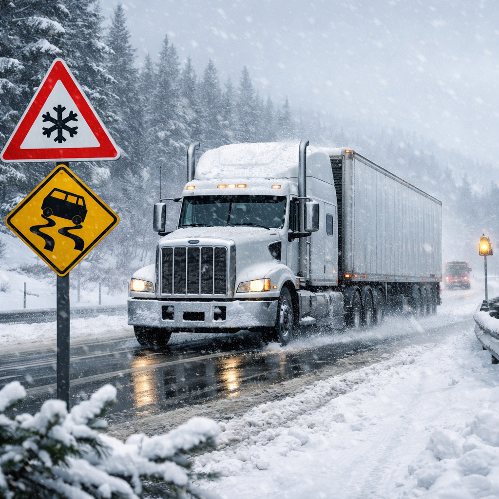 winter driving safety for trucks