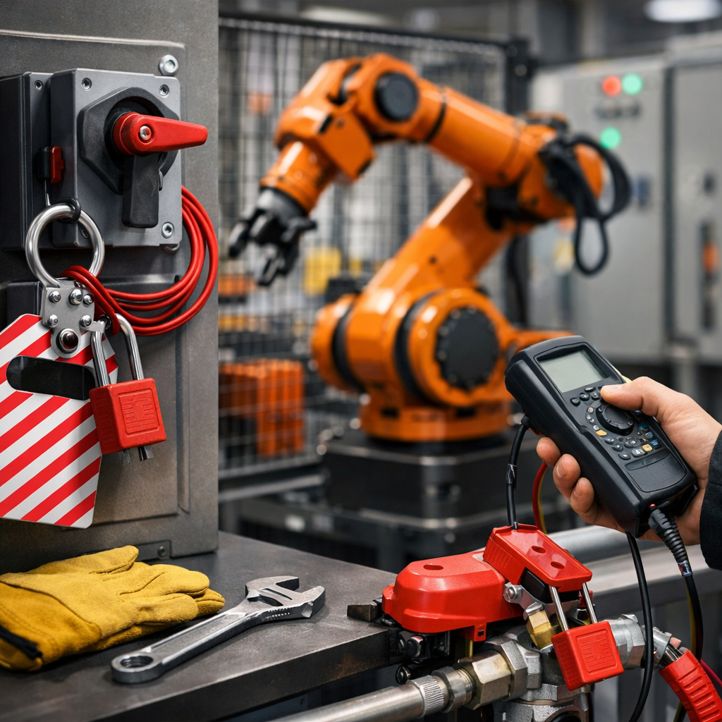 lockout procedures for robotics