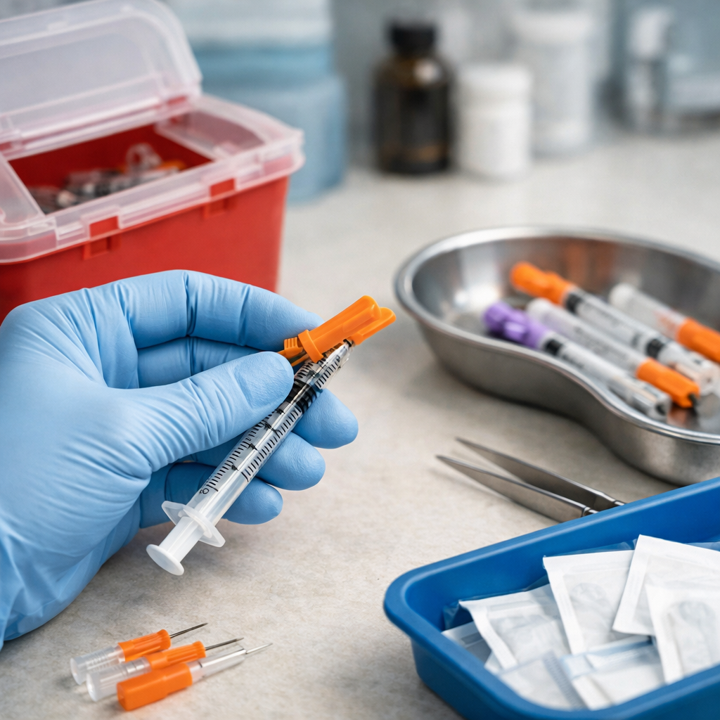 safe needle handling procedures