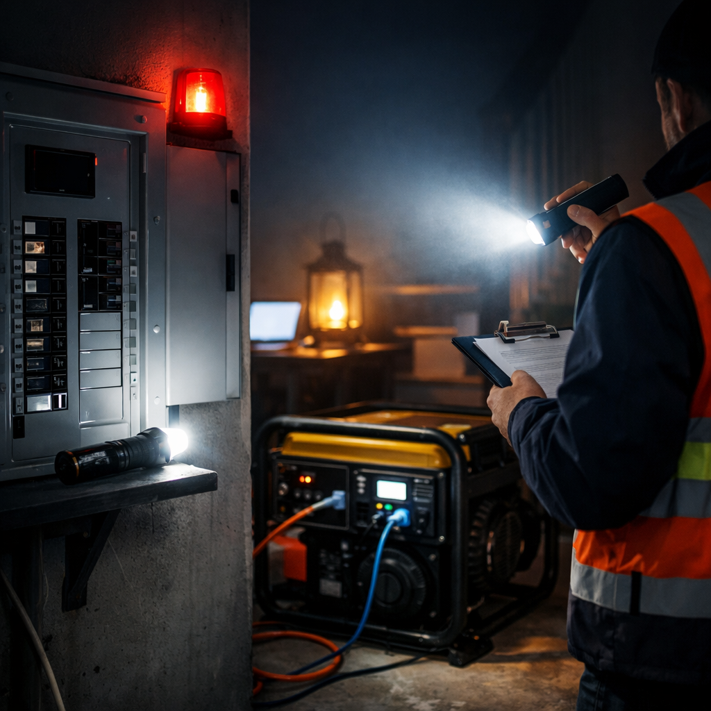 emergency power failure response